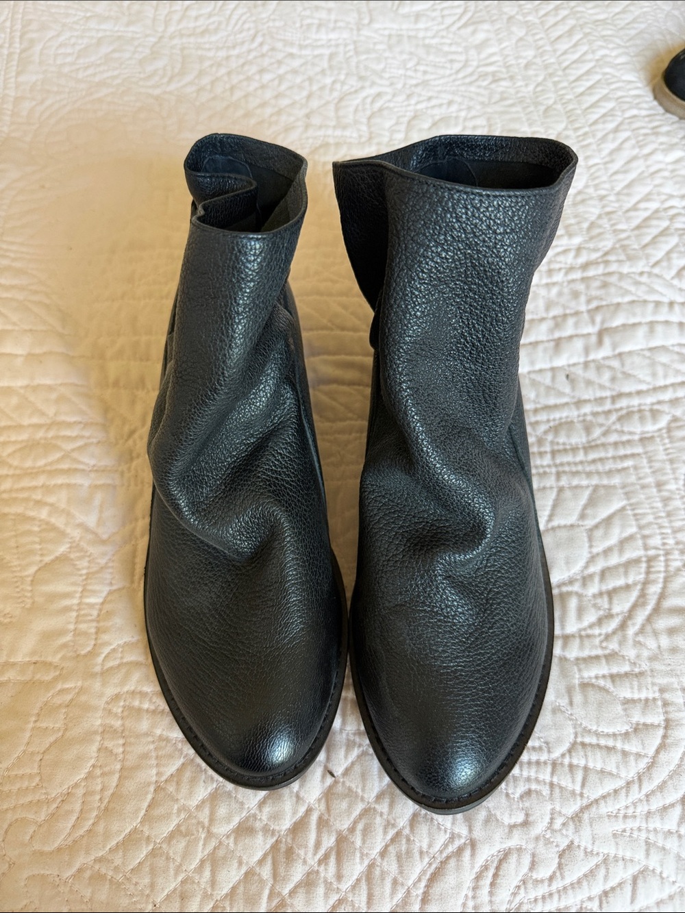 Kelsi Dagger Black Leather Boots